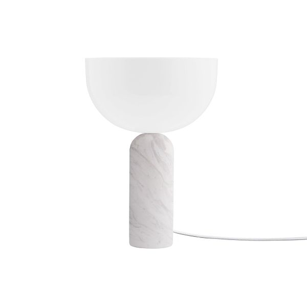 Kizu table lamp, small, white marble